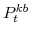  P_{t}^{kb}