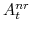  A^{nr}_{t}