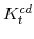  K^{cd}_{t}