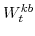 W^{kb}_{t}