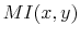  MI(x,y)