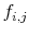  f_{i,j}