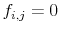  f_{i,j} = 0