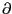 $ \partial$