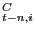 $ _{t-n,i}^{C }$