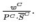 $ \frac{w^{C}}{P^{C}\cdot\overline{S}^{C}}.$