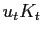 $ u_{t} K_{t}$