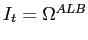 $ I_{t}=\Omega^{ALB}$
