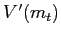 $ V^{\prime}(m_{t})$
