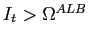 $ I_{t}>\Omega^{ALB}$