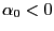 $ \alpha_{0}<0$