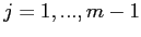 $ j=1,...,m-1$