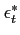 $\epsilon_t^*$