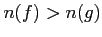 $n(f)>n(g)$