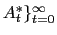 $ A_{t}^{\ast}\}_{t=0}^{\infty} $