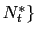 $ N_{t}^{\ast }\}$
