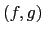 $ (f,g)$
