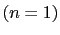 $ \left( n=1\right) $