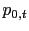 $ p_{0,t}$