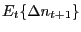 $ E_{t}\{\Delta n_{t+1}\}$