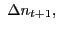 $ \ \Delta n_{t+1},$