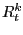 $ R_{t} ^{k}$