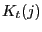 $ K_{t}(j)$