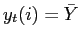 $ y_{t}(i)=\bar{Y}$