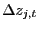 $ \Delta z_{j,t}$