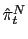 $ \hat{\pi}_{t}^{N}$