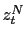 $ z_{t}^{N}$