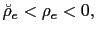 $ \breve{\rho}_{e} <\rho_{e}<0,$