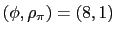 $ (\phi ,\rho_{\pi})=(8,1)$