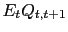 $ E_{t}Q_{t,t+1}$