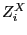 $ Z_{i}^{X} $