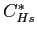 $ C_{Hs}^{\ast}$