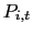 $ P_{i,t}$