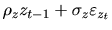$ \rho_{z}z_{t-1}+\sigma_{z}\varepsilon_{z_{t}}$