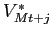 $ V^{*}_{Mt+j}$