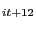 $ _{it+12}$