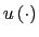 $ u\left( \cdot\right) $