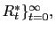 $ R_{t}^{\ast}\}_{t=0}^{\infty},$