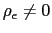 $ \rho_{\epsilon}\neq0$