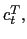 $ c_{t}^{T},$