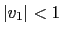 $ \left\vert v_{1}\right\vert <1$