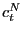 $ c_{t}^{N}$