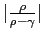 $ \vert\frac{\rho}{\rho-\gamma}\vert$