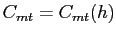 $ C_{mt}=C_{mt}(h)$
