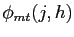 $ \phi_{mt}(j,h)$