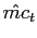 $ \hat{mc}_{t}$